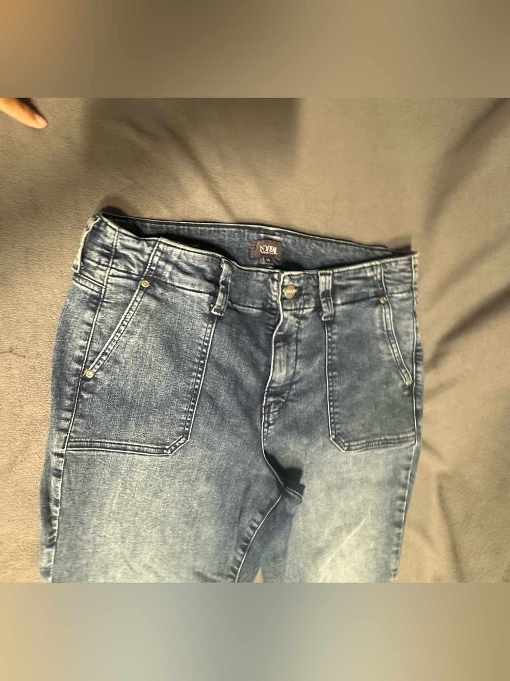 NYDJ Women's Washed Blue Skinny Jeans - Picture 2 of 9